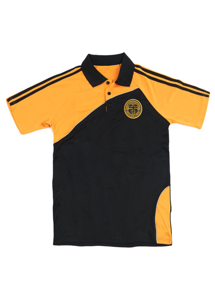 Christ the King Catholic School Polo Black/Gold